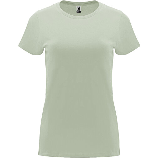 Capri T-Shirt Für Damen , mist green, Single jersey Strick 100% Baumwolle, 170 g/m2, 3XL, , Bild 1