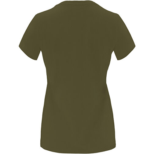 Capri T-Shirt Für Damen , militar green, Single jersey Strick 100% Baumwolle, 170 g/m2, L, , Bild 3