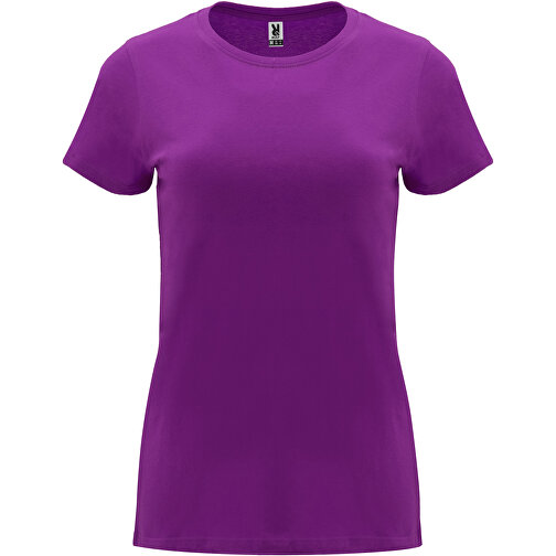 Capri T-Shirt Für Damen , lila, Single jersey Strick 100% Baumwolle, 170 g/m2, XL, , Bild 1