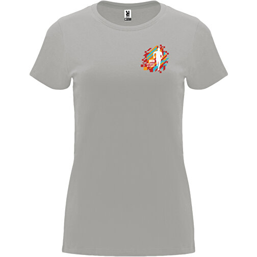 Capri T-Shirt Für Damen , opal, Single jersey Strick 100% Baumwolle, 170 g/m2, M, , Bild 2