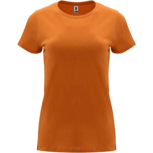 Capri T-Shirt Für Damen , orange, Single jersey Strick 100% Baumwolle, 170 g/m2, S, , Bild 1