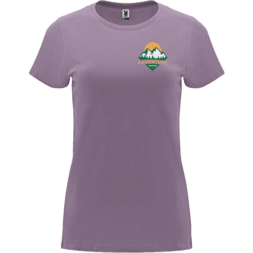 Capri T-Shirt Für Damen , flieder, Single jersey Strick 100% Baumwolle, 170 g/m2, 2XL, , Bild 2