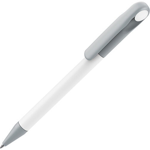 Prodir DS1 TMM Twist Kugelschreiber , Prodir, weiß / silber, Kunststoff, 14,10cm x 1,40cm (Länge x Breite), Bild 1