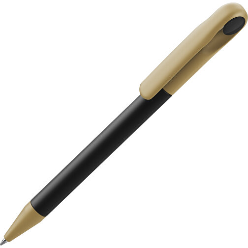 Prodir DS1 TMM Twist Kugelschreiber , Prodir, schwarz / gold, Kunststoff, 14,10cm x 1,40cm (Länge x Breite), Bild 1