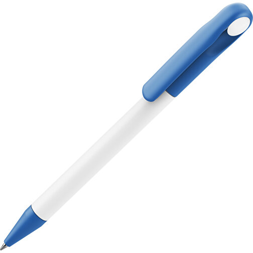 Prodir DS1 TMM Twist Kugelschreiber , Prodir, weiß / dunkelblau, Kunststoff, 14,10cm x 1,40cm (Länge x Breite), Bild 1