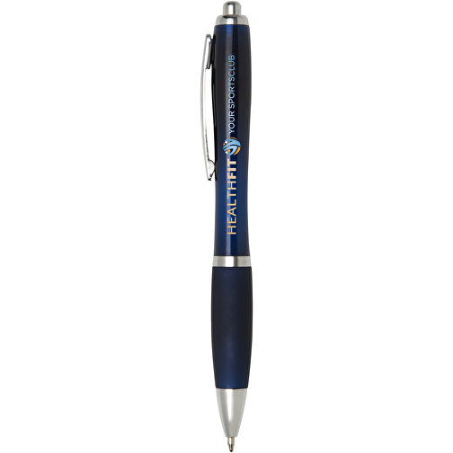 Nash Kugelschreiber Mit Farbigem Schaft Und Griff , indigoblau, ABS Kunststoff, 14,00cm (Länge), Bild 2