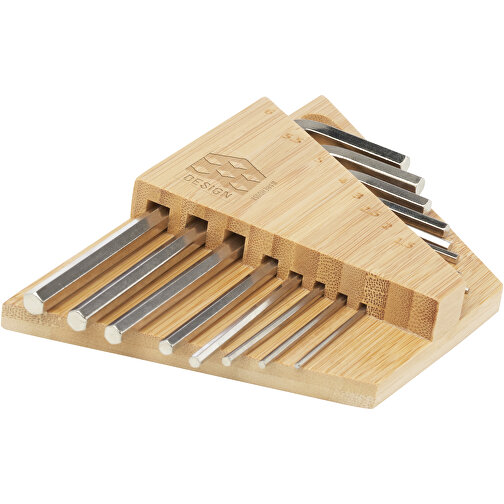 Allen sekskantnøkkel verktøysett av bambus, Bilde 2