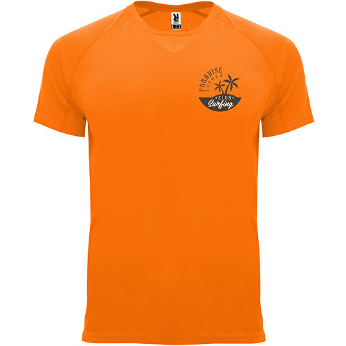 Bahrain Sport T-Shirt Für Herren , fluor orange, Interlock Strick 100% Polyester, 135 g/m2, 2XL, , Bild 2