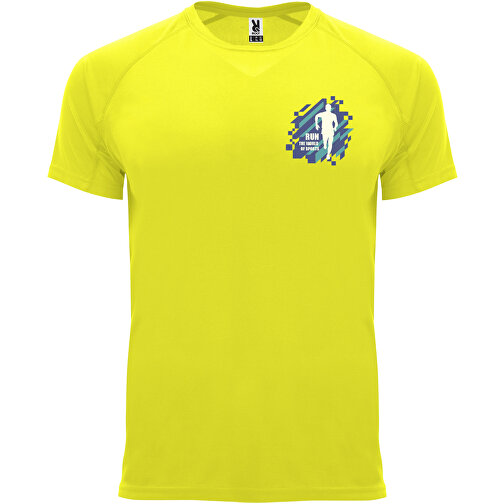 Bahrain Sport T-Shirt Für Herren , fluor yellow, Interlock Strick 100% Polyester, 135 g/m2, S, , Bild 2