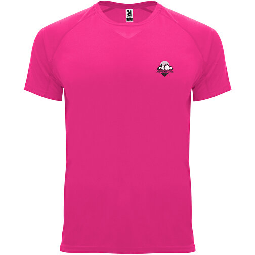 Bahrain Sport T-Shirt Für Kinder , pink fluor, Interlock Strick 100% Polyester, 135 g/m2, 8, , Bild 2
