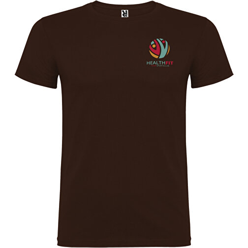 Beagle T-Shirt Für Herren , chocolat, Single jersey Strick 100% Baumwolle, 155 g/m2, L, , Bild 2