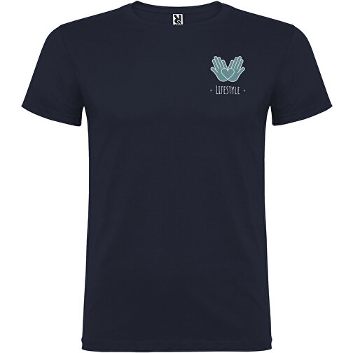 Beagle T-Shirt Für Herren , navy blue, Single jersey Strick 100% Baumwolle, 155 g/m2, 2XL, , Bild 2
