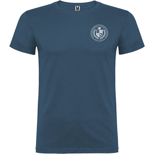 Beagle T-Shirt Für Herren , moonlight blue, Single jersey Strick 100% Baumwolle, 155 g/m2, L, , Bild 2