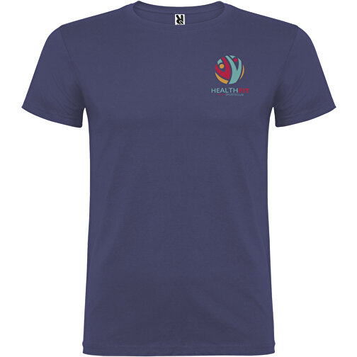 Beagle T-Shirt Für Herren , blue denim, Single jersey Strick 100% Baumwolle, 155 g/m2, 2XL, , Bild 2