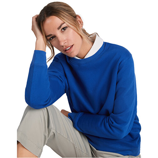 Batian Sweatshirt Mit Rundhalsausschnitt Unisex , royal, Strick 60% Bio Baumwolle, 40% Recyceltes Polyester, 300 g/m2, M, , Bild 4