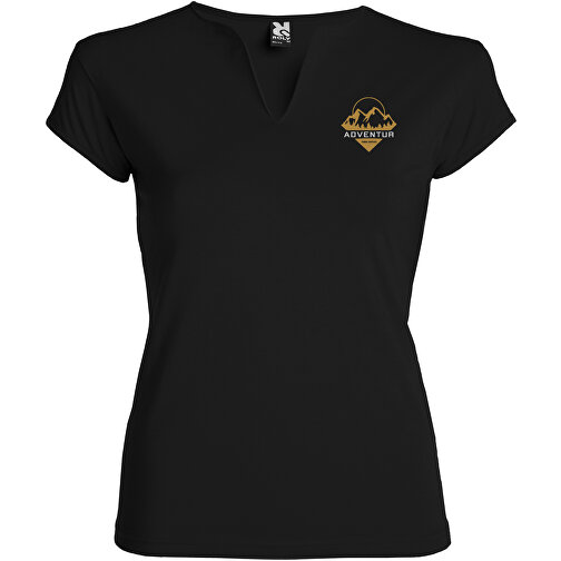 Belice T-Shirt Für Damen , schwarz, Single jersey Strick 94% Baumwolle, 6% Elastan, 200 g/m2, L, , Bild 2
