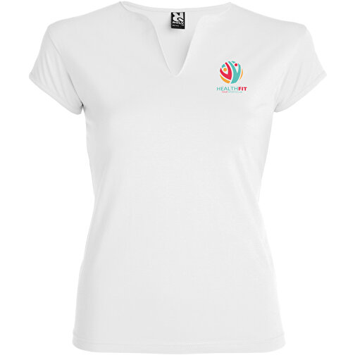 Belice T-Shirt Für Damen , weiß, Single jersey Strick 94% Baumwolle, 6% Elastan, 200 g/m2, 3XL, , Bild 2