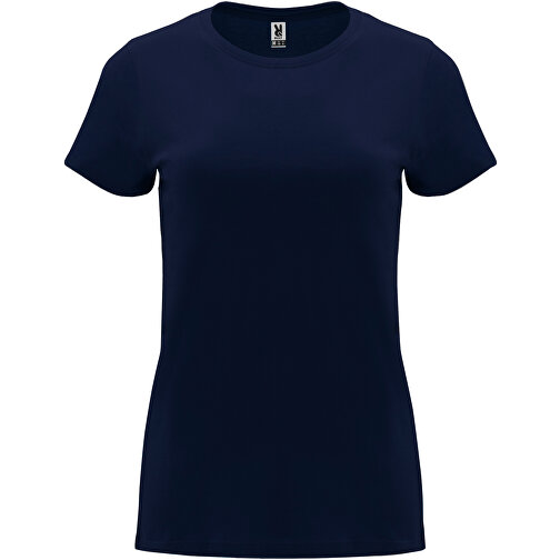 Capri T-Shirt Für Damen , navy blue, Single jersey Strick 100% Baumwolle, 170 g/m2, M, , Bild 1
