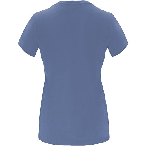 Capri T-Shirt Für Damen , blue denim, Single jersey Strick 100% Baumwolle, 170 g/m2, 3XL, , Bild 3