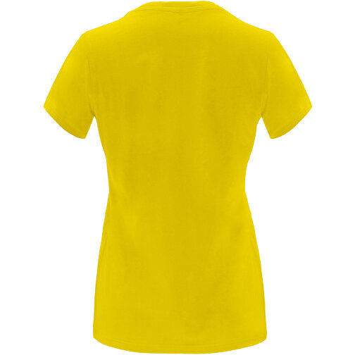 Capri T-Shirt Für Damen , gelb, Single jersey Strick 100% Baumwolle, 170 g/m2, L, , Bild 3
