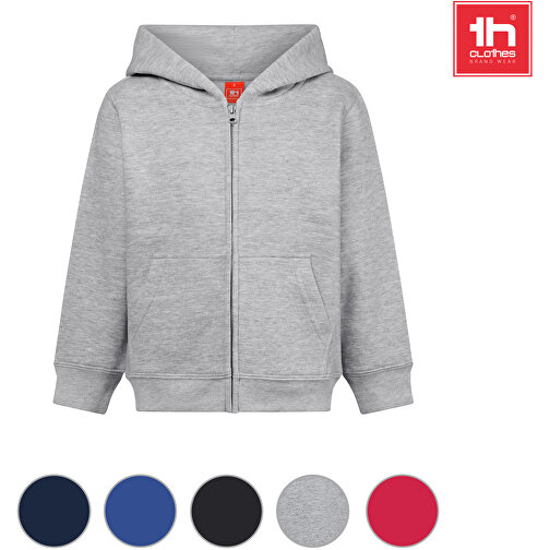 THC AMSTERDAM KIDS. Kinderjacken , königsblau, Amerikanisches Fleece, recyceltes Polyester, 6, , Bild 5