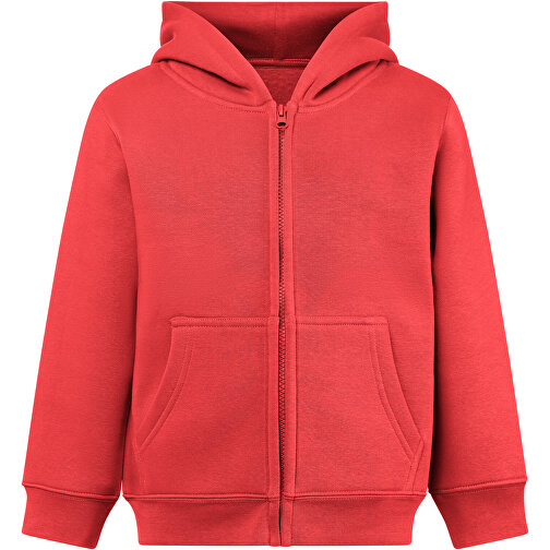 THC AMSTERDAM KIDS. Kinderjacken , rot, Amerikanisches Fleece, recyceltes Polyester, 8, , Bild 1