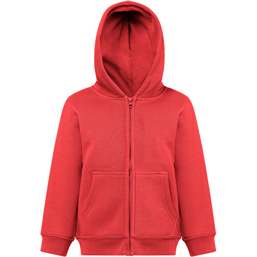 THC AMSTERDAM KIDS. Kinderjacken , rot, Amerikanisches Fleece, recyceltes Polyester, 8, , Bild 4