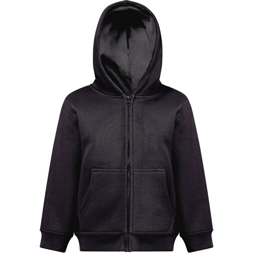 THC AMSTERDAM KIDS. Kinderjacken , schwarz, Amerikanisches Fleece, recyceltes Polyester, 12, , Bild 4