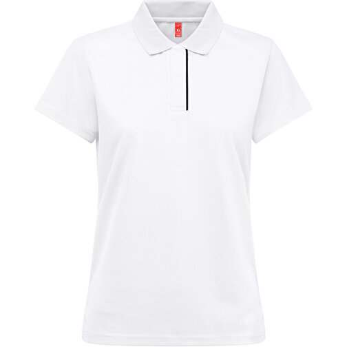 THC DYNAMIC WOMEN WH. Technisches Poloshirt Für Damen , weiß, Recycletes Polyester, XS, , Bild 1