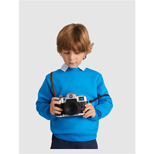 Clasica Sweatshirt Mit Rundhalsausschnitt Für Kinder , lila, Strick 50% Baumwolle, 50% Polyester, 280 g/m2, 7/8, , Bild 4