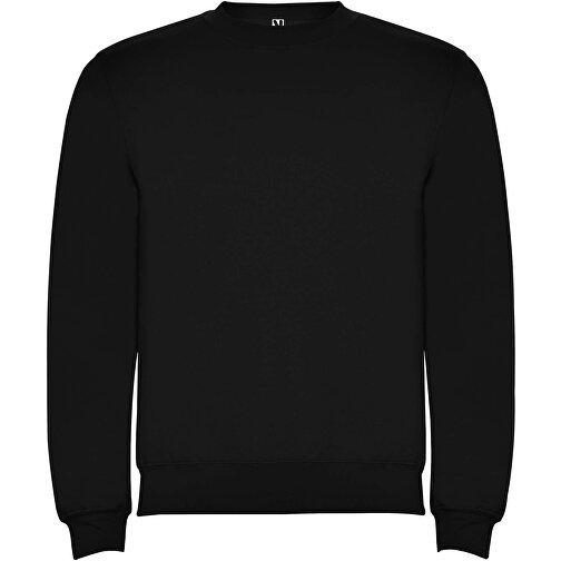 Clasica Sweatshirt Mit Rundhalsausschnitt Für Kinder , schwarz, Strick 50% Baumwolle, 50% Polyester, 280 g/m2, 7/8, , Bild 1