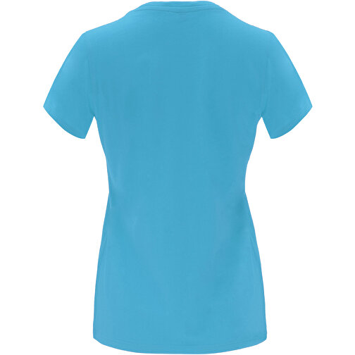 Capri T-Shirt Für Damen , türkis, Single jersey Strick 100% Baumwolle, 170 g/m2, XL, , Bild 3