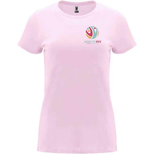 Capri T-Shirt Für Damen , hellrosa, Single jersey Strick 100% Baumwolle, 170 g/m2, S, , Bild 2