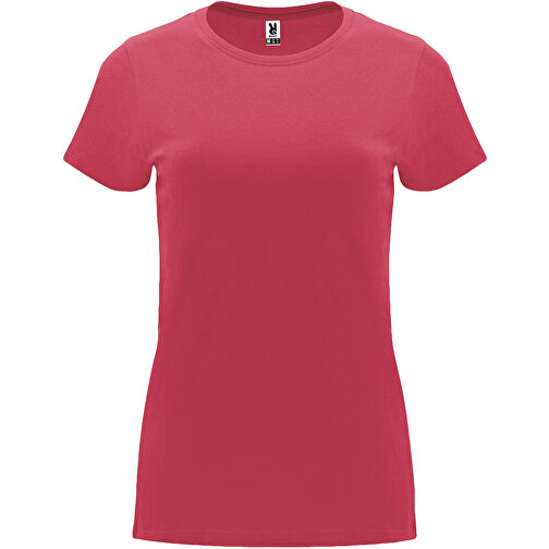 Capri T-Shirt Für Damen , chrysanthemum red, Single jersey Strick 100% Baumwolle, 170 g/m2, 2XL, , Bild 1