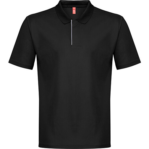 THC DYNAMIC. Technisches Poloshirt Für Herren , schwarz, Recycletes Polyester, M, , Bild 1