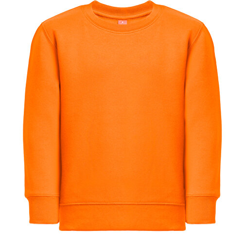 THC DELTA KIDS. Kindersweatshirt Aus Recycelter Baumwolle Und Polyester , orange, Baumwolle. Recycelter Polyester, 10, 57,00cm x 43,00cm (Länge x Breite), Bild 1