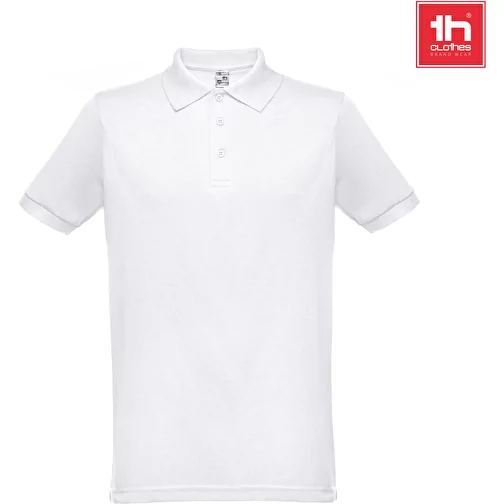 THC BERLIN WH. Polo à manches courtes pour hommes. Couleur blanche, Image 4