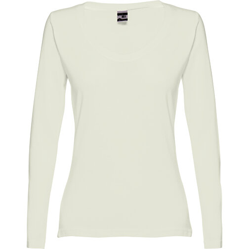 THC BUCHAREST WOMEN. Langärmeliges Tailliertes T-Shirt Für Frauen Aus Baumwolle , pastellgrün, 100% Baumwolle, XL, 67,00cm x 48,00cm (Länge x Breite), Bild 1