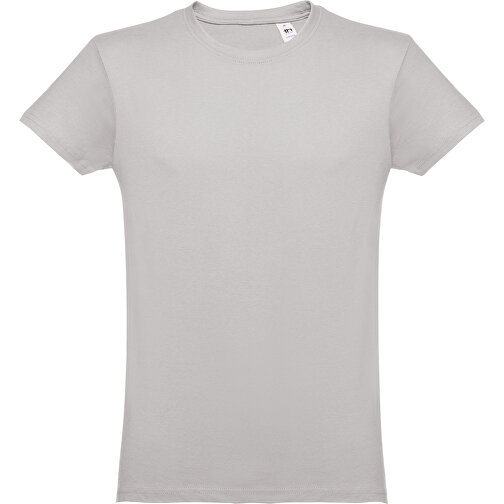 THC LUANDA. Herren-T-Shirt Aus Baumwolle Im Schlauchformat , hellgrau, 100% Baumwolle, M, 72,00cm x 53,00cm (Länge x Breite), Bild 1