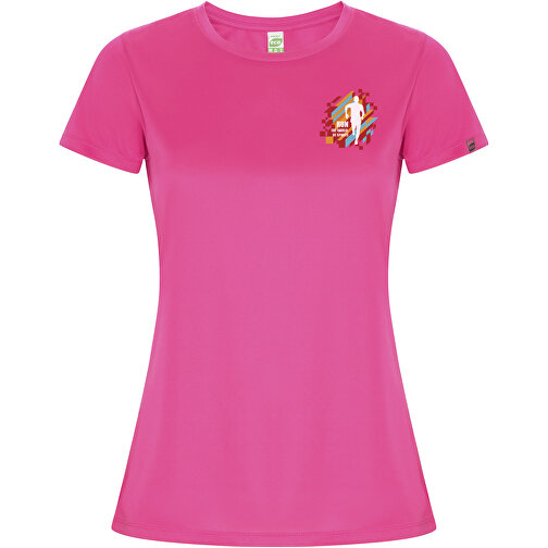 Imola Sport T-Shirt Für Damen , pink fluor, Interlock Strick 50% Recyceltes Polyester, 50% Polyester, 135 g/m2, M, , Bild 2