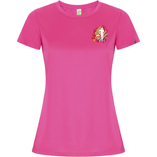 Imola Sport T-Shirt Für Damen , pink fluor, Interlock Strick 47% Recyceltes Polyester, 53% Polyester, 135 g/m2, M, , Bild 2