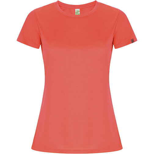 Imola Sport T-Shirt Für Damen , fluor coral, Interlock Strick 50% Recyceltes Polyester, 50% Polyester, 135 g/m2, L, , Bild 1