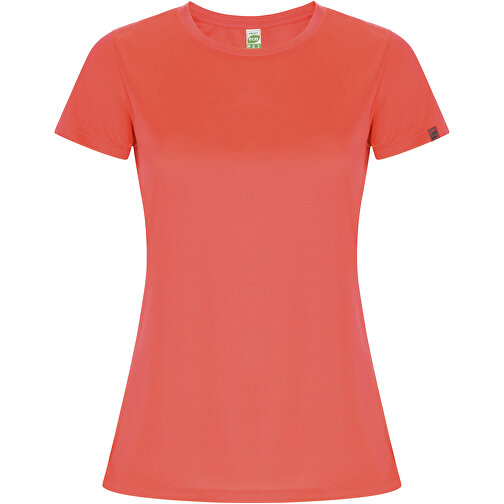 Imola Sport T-Shirt Für Damen , fluor coral, Interlock Strick 47% Recyceltes Polyester, 53% Polyester, 135 g/m2, L, , Bild 1