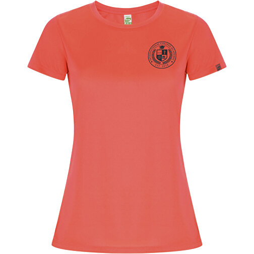 Imola Sport T-Shirt Für Damen , fluor coral, Interlock Strick 47% Recyceltes Polyester, 53% Polyester, 135 g/m2, S, , Bild 2