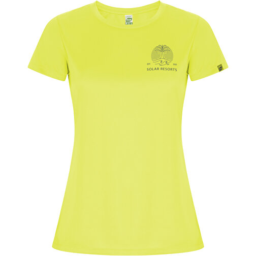 Imola Sport T-Shirt Für Damen , fluor yellow, Interlock Strick 50% Recyceltes Polyester, 50% Polyester, 135 g/m2, XL, , Bild 2