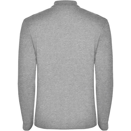 Estrella Langarm Poloshirt Für Herren , marl grey, Piqué Strick 100% Baumwolle, 220 g/m2, 3XL, , Bild 3
