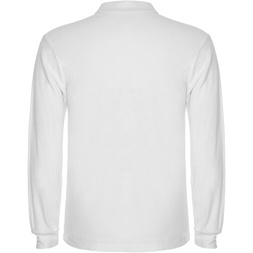 Estrella Langarm Poloshirt Für Herren , weiß, Piqué Strick 100% Baumwolle, 220 g/m2, M, , Bild 3