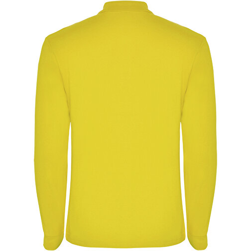 Estrella Langarm Poloshirt Für Herren , gelb, Piqué Strick 100% Baumwolle, 220 g/m2, M, , Bild 3