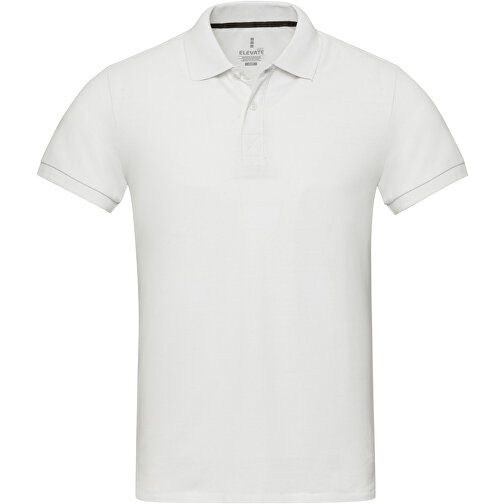 Emerald Aware™ Polo Unisex Aus Recyceltem Material , weiß, Piqué Strick 50% Recyclingbaumwolle, 50% Recyceltes Polyester, 200 g/m2, 3XL, , Bild 3