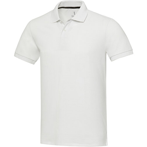 Emerald Polo Unisex Aus Recyceltem Material , weiß, Piqué Strick 50% Recyclingbaumwolle, 50% Recyceltes Polyester, 200 g/m2, L, , Bild 1